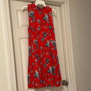 Red, Loft, High Neck Sheath dress